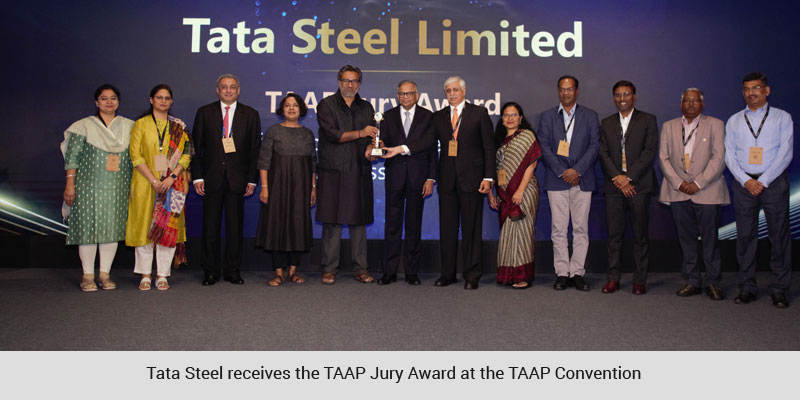 Tata Steel receives the TAAP Jury Award at the TAAP Convention 
