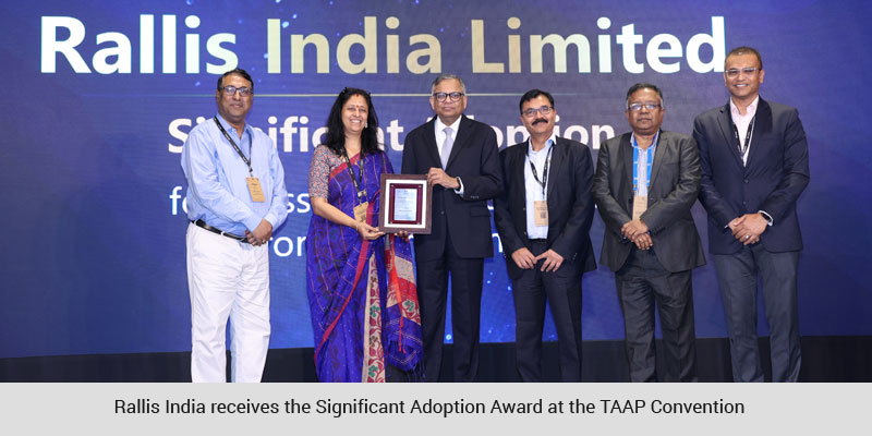Rallis India receives the Significant Adoption Award at the TAAP Convention 