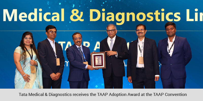 Tata Medical & Diagnostics receives the TAAP Adoption Award at the TAAP Convention 