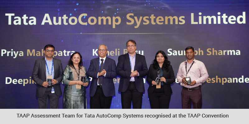 TAAP Assessment Team for Tata AutoComp Systems recognised at the TAAP Convention
