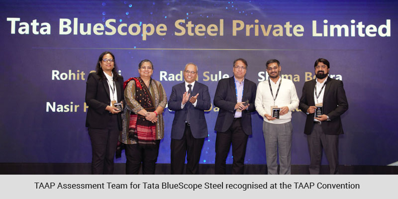 TAAP Assessment Team for Tata BlueScope Steel recognised at the TAAP Convention