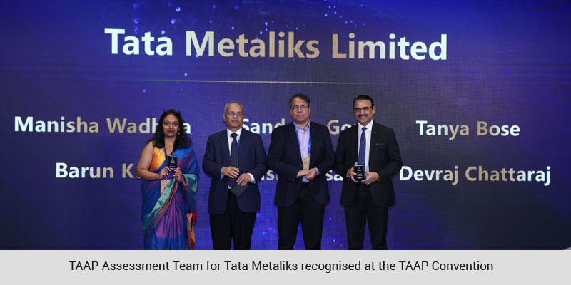 TAAP Assessment Team for Tata Metaliks recognised at the TAAP Convention