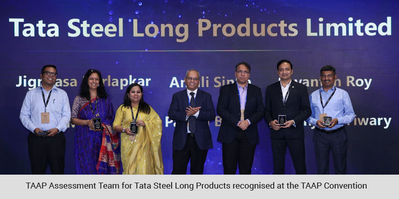 TAAP Assessment Team for Tata Steel Long Products recognised at the TAAP Convention