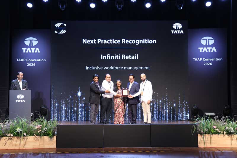 Infiniti Retail receives the Next Practices Award for Inclusive Workforce Management at the TAAP Convention 2026