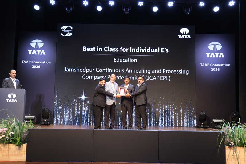 Jamshedpur Continuous Annealing and Processing Company receives the Best in Class for Individual E's Award for Education at the TAAP Convention 2026