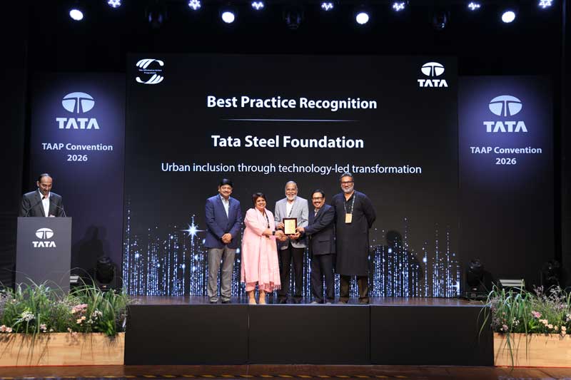 Tata Steel Foundation receives the Best Practices Award for Urban Inclusion Through Technology-Led Transformation at the TAAP Convention 2026 