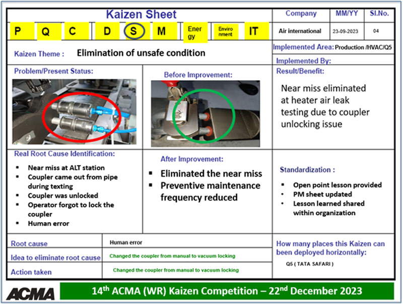 Tata AutoComp: Continuous improvements in safety lead to big gains Tata AutoComp: Continuous improvements in safety lead to big gains
