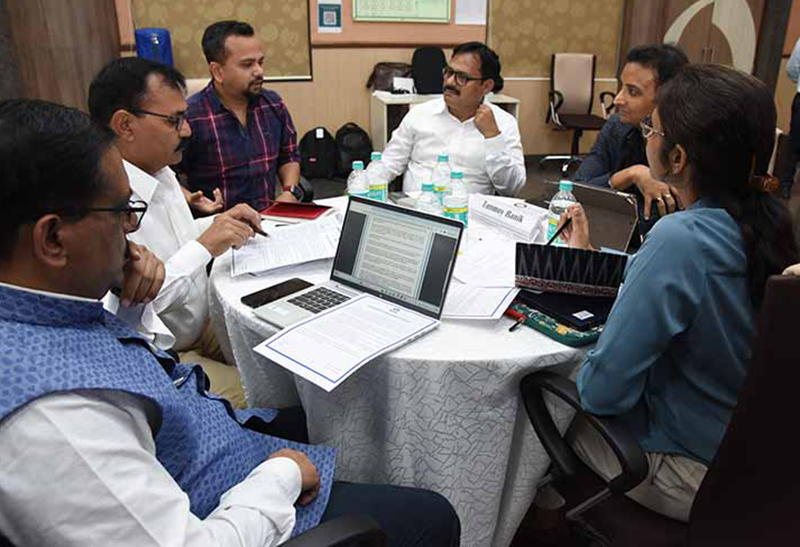 Participants during the group work sessions at the Tata Safety Heads Meet 2024