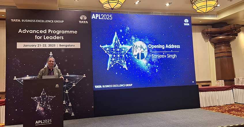 Sanjeev Singh addressing the participants in the Opening Address on Day 1